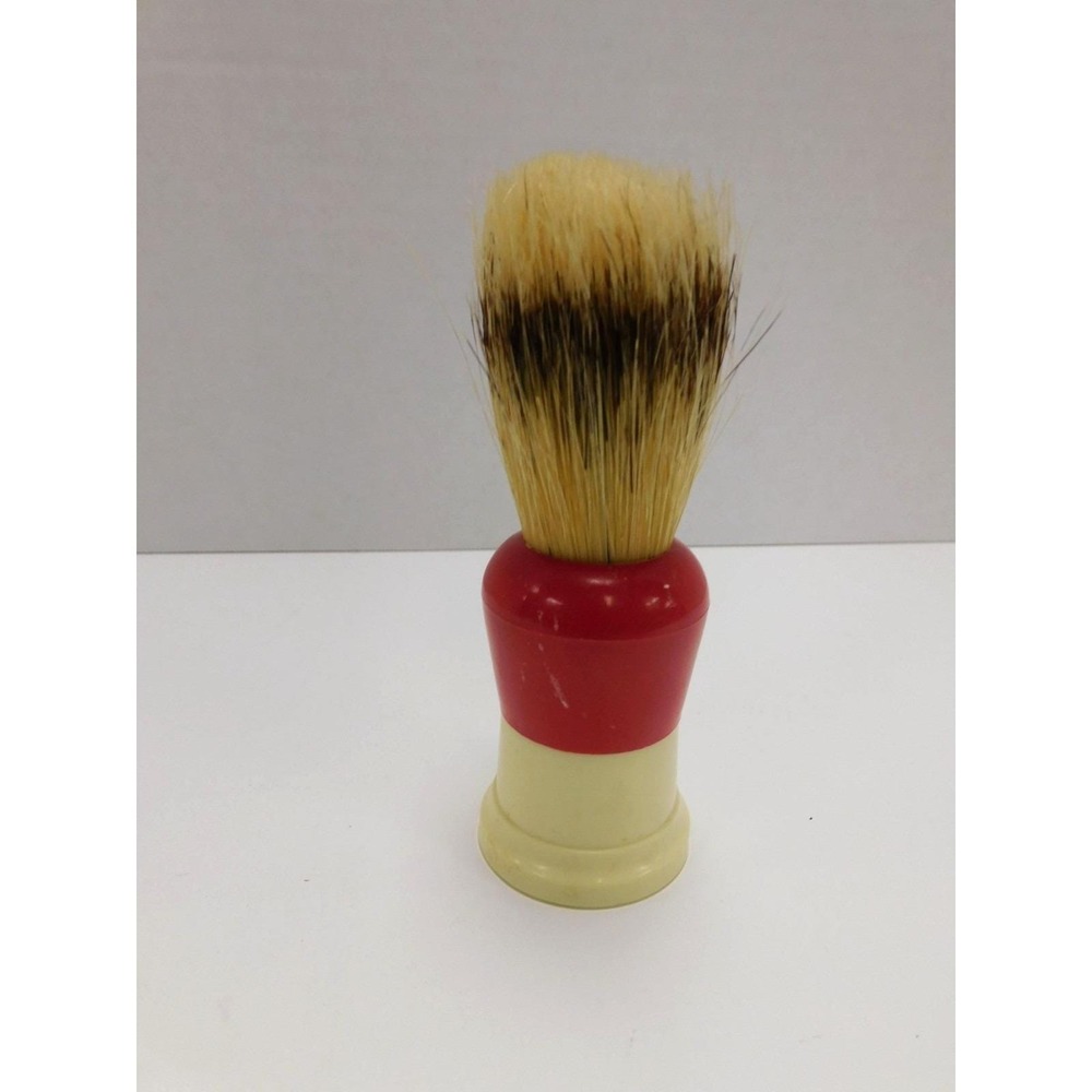 Vtg Showing Ever Ready Erskine Bakelite Barber Brush 100 USA Sterilized DW807